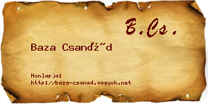 Baza Csanád névjegykártya